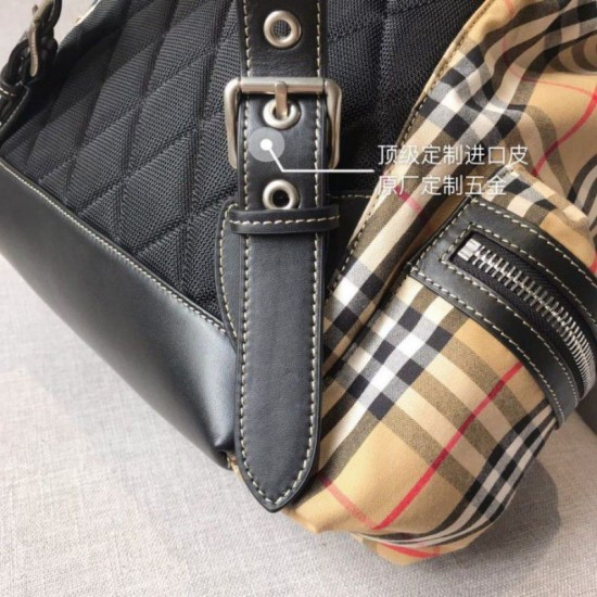 Replica Zaino Medium Men con motivo Vintage check e banda con icona Outlet Zaino Medium Men con motivo Vintage check e banda con icona imitazioni perfette