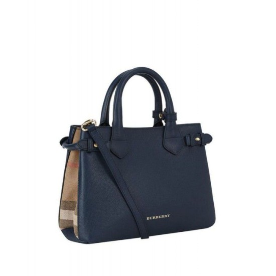 Replica Borsa media a quadri House Check Blu scuro Outlet Borsa media a quadri House Check Blu scuro imitazioni perfette
