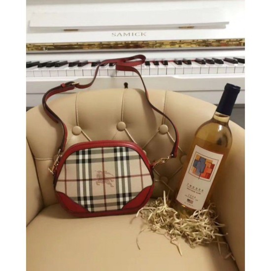 Replica Borsa Mini Haymarket Check Shell rossa Outlet Borsa Mini Haymarket Check Shell rossa imitazioni perfette