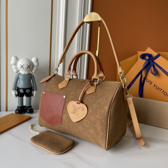 Replica Perfetta Borsa LV Speedy Bandoulière 30 Camoscio marrone Imitazioni Perfetta Replica Perfetta Borsa LV Speedy Bandoulière 30 Camoscio marrone