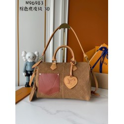 Borsa LV Speedy Bandoulière 30 Camoscio marrone