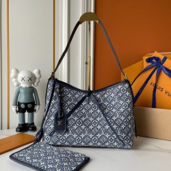 Replica Borsa hobo LV CarryAll PM M2A184 blu