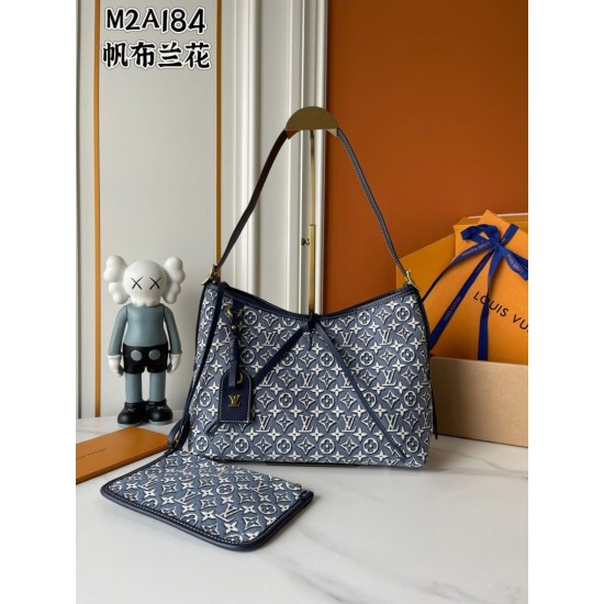 Replica Borsa hobo LV CarryAll PM M2A184 blu Replica Borsa hobo LV CarryAll PM M2A184 blu