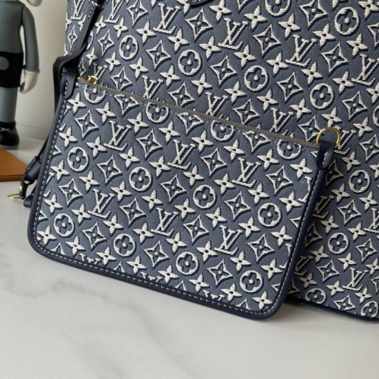 Replica Borsa LV M2A096 Neverfull MM Blu Replica Borsa LV M2A096 Neverfull MM Blu