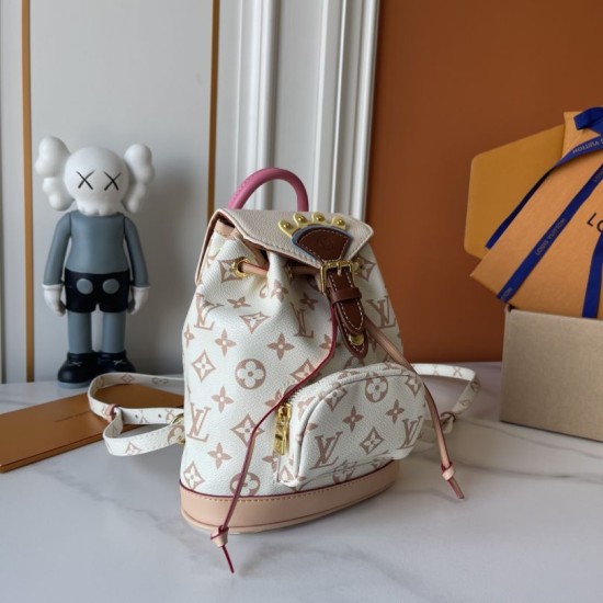 Replica Zaino Montsouris Mini Crafty LV M2A079 bianco Replica Zaino Montsouris Mini Crafty LV M2A079 bianco