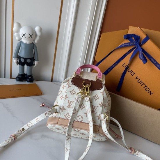 Replica Zaino Montsouris Mini Crafty LV M2A079 bianco Replica Zaino Montsouris Mini Crafty LV M2A079 bianco