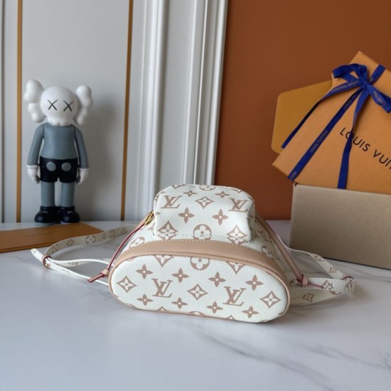 Replica Zaino Montsouris Mini Crafty LV M2A079 bianco Replica Zaino Montsouris Mini Crafty LV M2A079 bianco