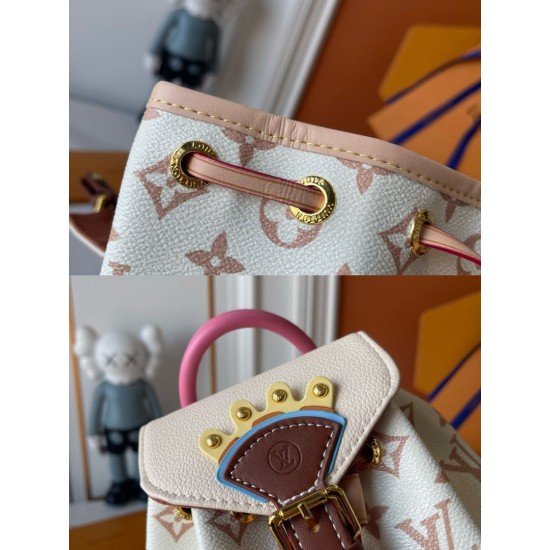 Replica Zaino Montsouris Mini Crafty LV M2A079 bianco Replica Zaino Montsouris Mini Crafty LV M2A079 bianco