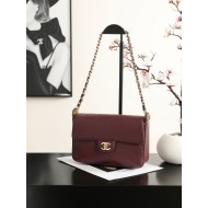 Borsa a spalla con patta Chanel 26K AS6625 Nero 23cm