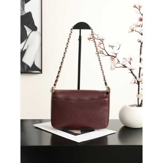 Replica Borsa a spalla con patta Chanel 26K AS6625 Nero