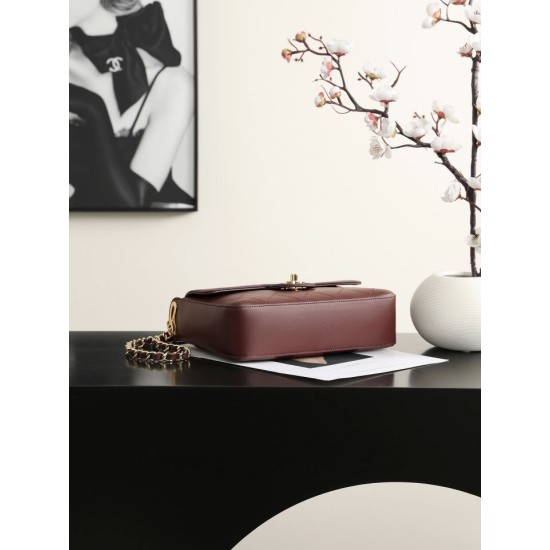 Replica Borsa a spalla con patta Chanel 26K AS6625 Nero