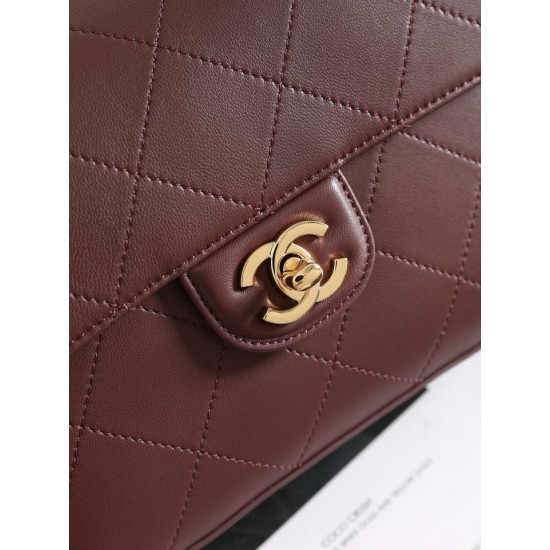 Replica Borsa a spalla con patta Chanel 26K AS6625 Nero