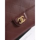 Replica Borsa a spalla con patta Chanel 26K AS6625 Nero