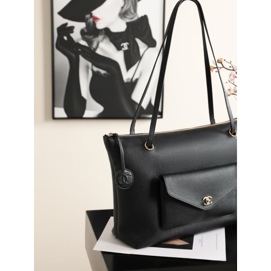 Replica Borsa shopping grande Chanel AS6483 Nero Replica Borsa shopping grande Chanel AS6483 Nero