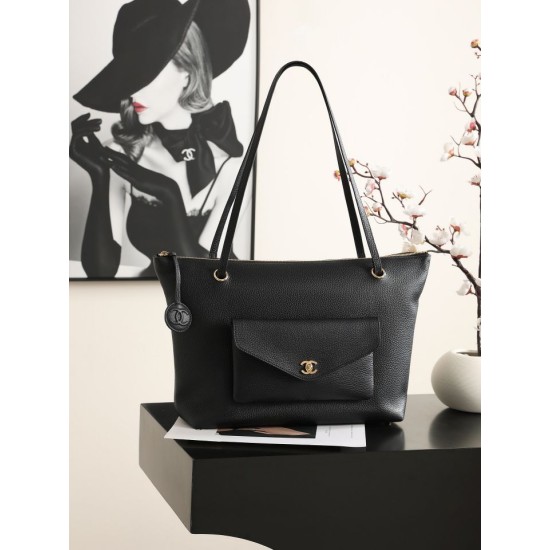 Replica Borsa shopping grande Chanel AS6483 Nero Replica Borsa shopping grande Chanel AS6483 Nero
