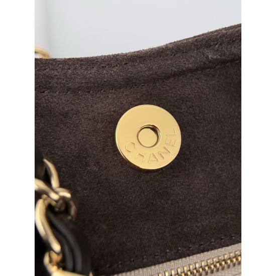 Replica Borsa shopping/hobo Chanel Neo Cabas piccola AS6475 camoscio marrone Replica Borsa shopping/hobo Chanel Neo Cabas piccola AS6475 camoscio marrone