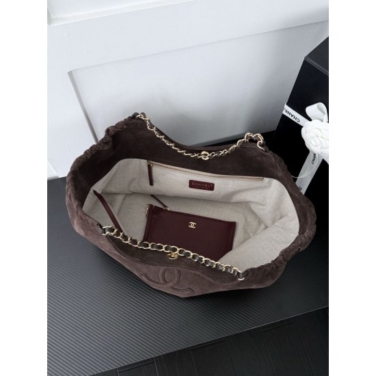 Replica Borsa shopping/hobo Chanel Neo Cabas piccola AS6475 camoscio marrone Replica Borsa shopping/hobo Chanel Neo Cabas piccola AS6475 camoscio marrone