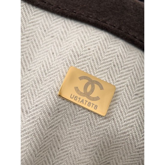 Replica Borsa shopping/hobo Chanel Neo Cabas piccola AS6475 camoscio marrone Replica Borsa shopping/hobo Chanel Neo Cabas piccola AS6475 camoscio marrone