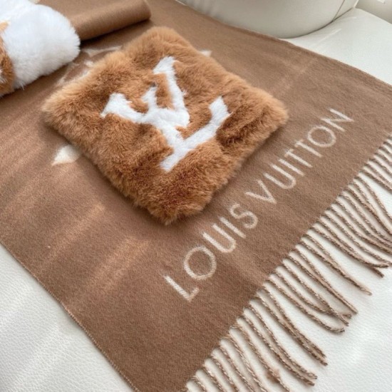 Replica Sciarpa/scialle LV con tasche in cashmere 46x190cm Replica Sciarpa/scialle LV con tasche in cashmere 46x190cm