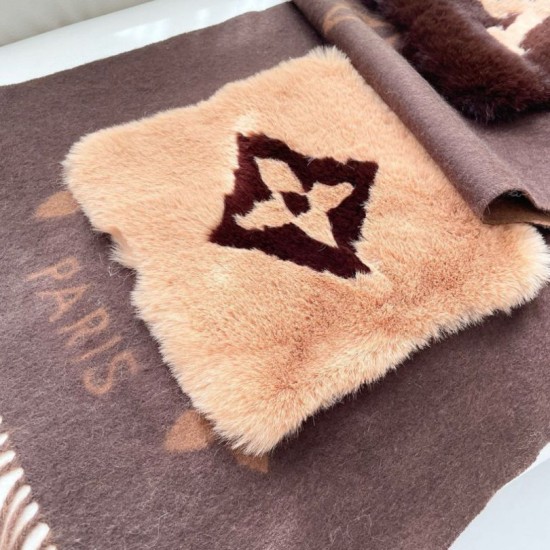 Replica Sciarpa/scialle LV con tasche in cashmere 46x190cm Replica Sciarpa/scialle LV con tasche in cashmere 46x190cm
