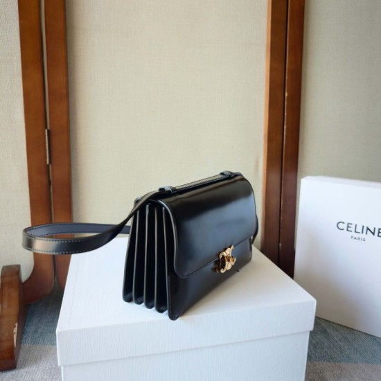 Replica Borsa Celine Classique Triomphe LE 17 in pelle di vitello lucida 27,5cm Replica Borsa Celine Classique Triomphe LE 17 in pelle di vitello lucida 27,5cm