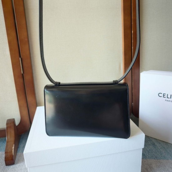 Replica Borsa Celine Classique Triomphe LE 17 in pelle di vitello lucida 27,5cm Replica Borsa Celine Classique Triomphe LE 17 in pelle di vitello lucida 27,5cm