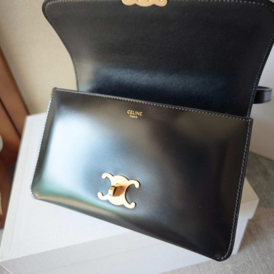 Replica Borsa Celine Classique Triomphe LE 17 in pelle di vitello lucida 27,5cm Replica Borsa Celine Classique Triomphe LE 17 in pelle di vitello lucida 27,5cm