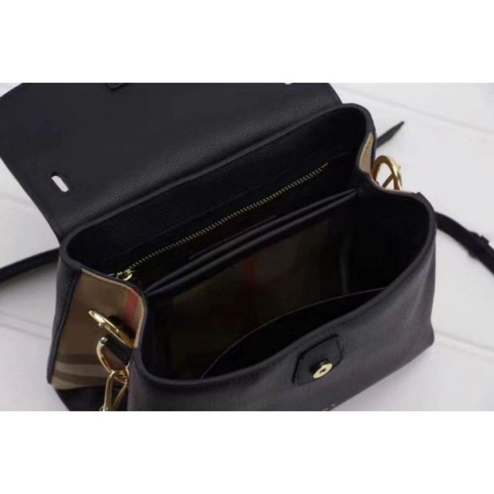 Riproduzione Fedele Baby Banner House Check Borse Nero imitazioni Replica Alta Qualità Baby Banner House Check Borse Nero