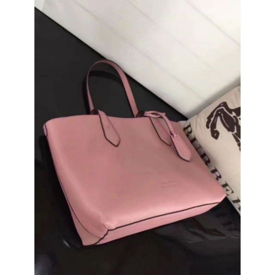 Riproduzione Fedele Haymarket Check Reversible Tote Borse Rosa imitazioni Replica Alta Qualità Haymarket Check Reversible Tote Borse Rosa