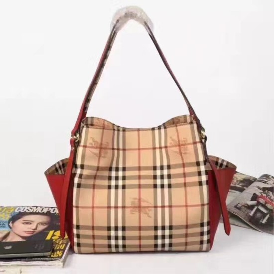 Riproduzione Fedele Haymarket House Check Tote Borse Chiaretto imitazioni Replica Alta Qualità Haymarket House Check Tote Borse Chiaretto