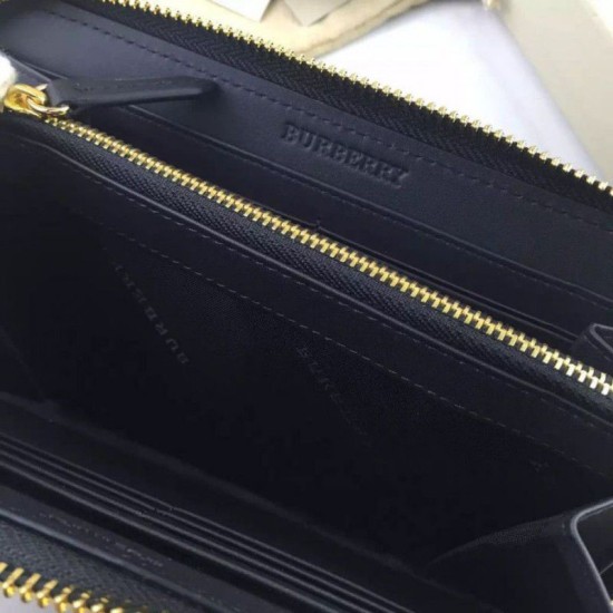 Riproduzione Fedele Alta gamma replica House Check Portafoglio B8849 Nero imitazioni Replica Alta Qualità Alta gamma House Check Portafoglio B8849 Nero