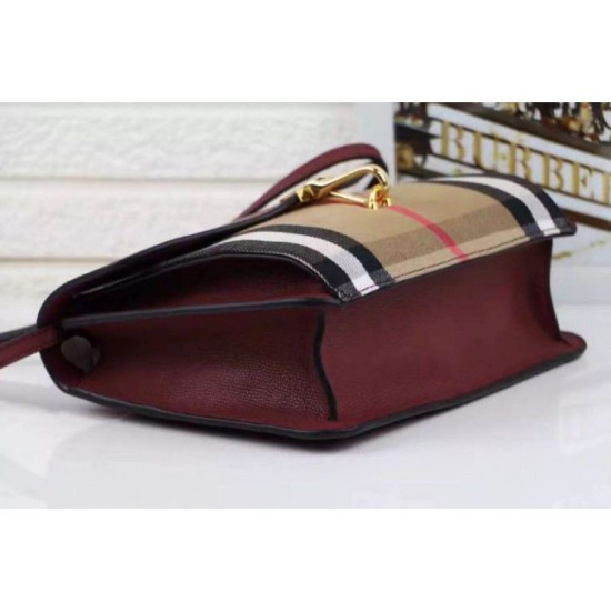 Riproduzione Fedele Macken House Check Crossbody Borse Marrone imitazioni Replica Alta Qualità Macken House Check Crossbody Borse Marrone