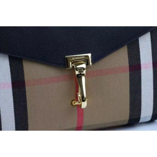 Riproduzione Fedele Macken House Check Crossbody Borse Nero imitazioni Replica Alta Qualità Macken House Check Crossbody Borse Nero
