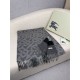 Replica Sciarpa reversibile TB cashmere/lana con motivo a quadri Burberry 30 x 180 Nero