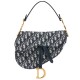 Borsa da Saddle Christian Dior M0446 Blu Scuro Dupe Perfetta Cloni Firmate Borsa da Saddle Christian Dior M0446 Blu Scuro imitazioni