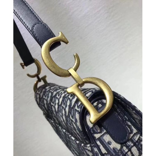 Borsa da Saddle Christian Dior M0446 Blu Scuro Dupe Perfetta Cloni Firmate Borsa da Saddle Christian Dior M0446 Blu Scuro imitazioni