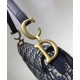 Borsa da Saddle Christian Dior M0446 Blu Scuro Dupe Perfetta Cloni Firmate Borsa da Saddle Christian Dior M0446 Blu Scuro imitazioni