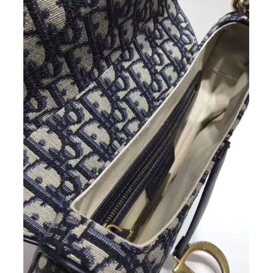 Borsa da Saddle Christian Dior M0446 Blu Scuro Dupe Perfetta Cloni Firmate Borsa da Saddle Christian Dior M0446 Blu Scuro imitazioni