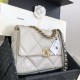 Dettagli perfetti Borsa Large 19 in lana tweed con patta AS1161 AS1160 Beige Dupe Perfetta Cloni Firmate Dettagli perfetti Borsa Large 19 in lana tweed con patta AS1161 AS1160 Beige imitazioni