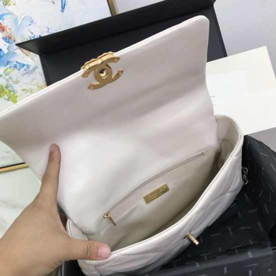 Dettagli perfetti Borsa Large 19 in lana tweed con patta AS1161 AS1160 Beige Dupe Perfetta Cloni Firmate Dettagli perfetti Borsa Large 19 in lana tweed con patta AS1161 AS1160 Beige imitazioni