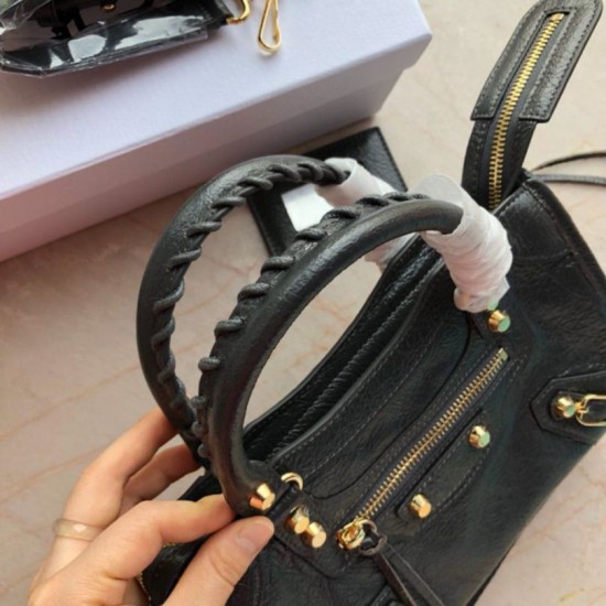 Balenciaga 295S Classic Mini City Gold Verde scuro Dupe Perfetta Cloni Firmate Balenciaga 295S Classic Mini City Gold Verde scuro imitazioni