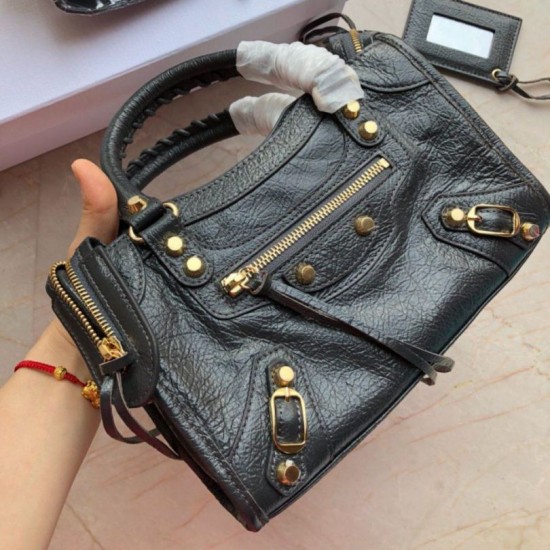 Balenciaga 295S Classic Mini City Gold Verde scuro Dupe Perfetta Cloni Firmate Balenciaga 295S Classic Mini City Gold Verde scuro imitazioni