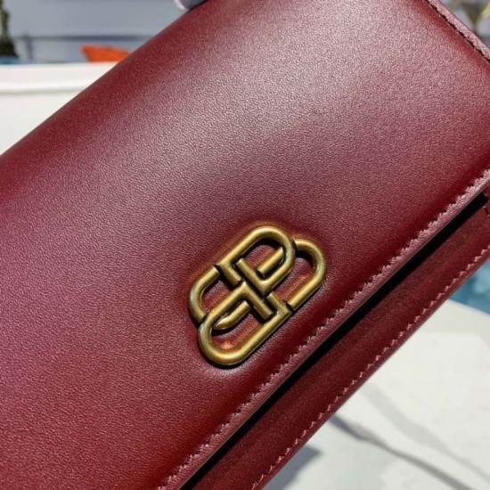 Borsa a tracolla Satchel Sharp XS Balenciaga Bordeaux Dupe Perfetta Cloni Firmate Borsa a tracolla Satchel Sharp XS Balenciaga Bordeaux imitazioni