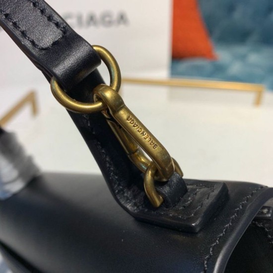 Borse Replica Alta Qualità a tracolla Balenciaga Sharp XS Satchel nera Dupe Perfetta Cloni Firmate Borse Replica Alta Qualità a tracolla Balenciaga Sharp XS Satchel nera imitazioni