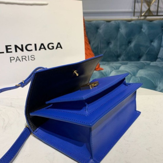 Borse Replica Alta Qualità a tracolla Balenciaga Sharp XS Satchel blu Dupe Perfetta Cloni Firmate Borse Replica Alta Qualità a tracolla Balenciaga Sharp XS Satchel blu imitazioni