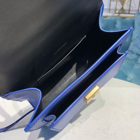 Borse Replica Alta Qualità a tracolla Balenciaga Sharp XS Satchel blu Dupe Perfetta Cloni Firmate Borse Replica Alta Qualità a tracolla Balenciaga Sharp XS Satchel blu imitazioni