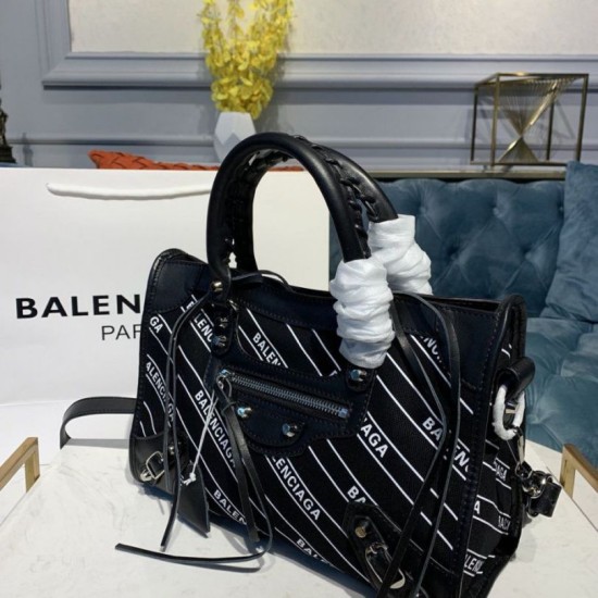 Cloni Firmate Borsa logo Balenciaga Manico Allover chiaretto imitazioni