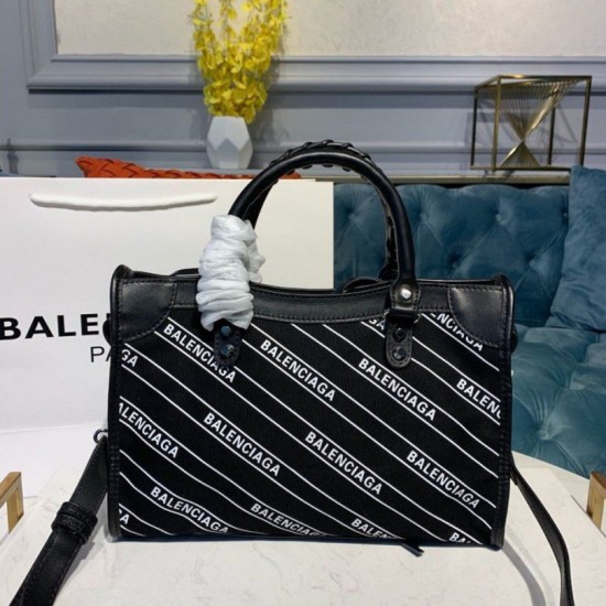 Cloni Firmate Borsa logo Balenciaga Manico Allover chiaretto imitazioni