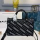 Cloni Firmate Borsa logo Balenciaga Manico Allover chiaretto imitazioni