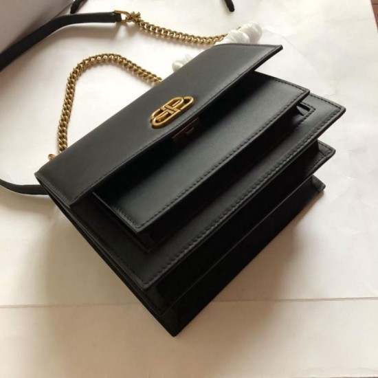 Cloni Firmate replica a catena Sharp Balenciaga Nera imitazioni